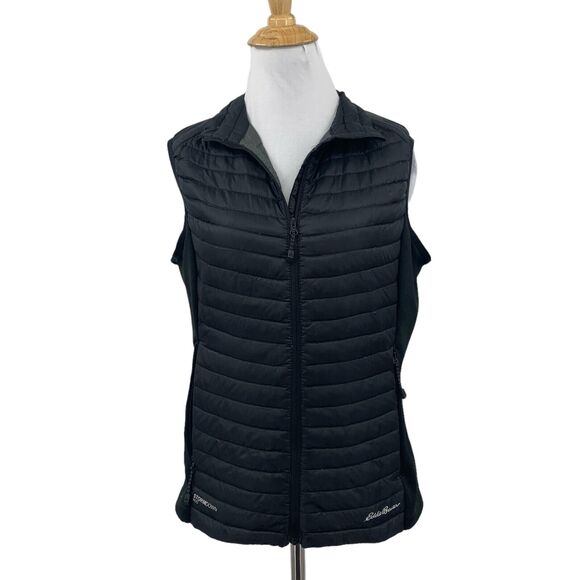 Eddie Bauer Vest Women S Small Black Zip Up Insulation Stormdown 800 Down Jacket - Picture 1 of 14